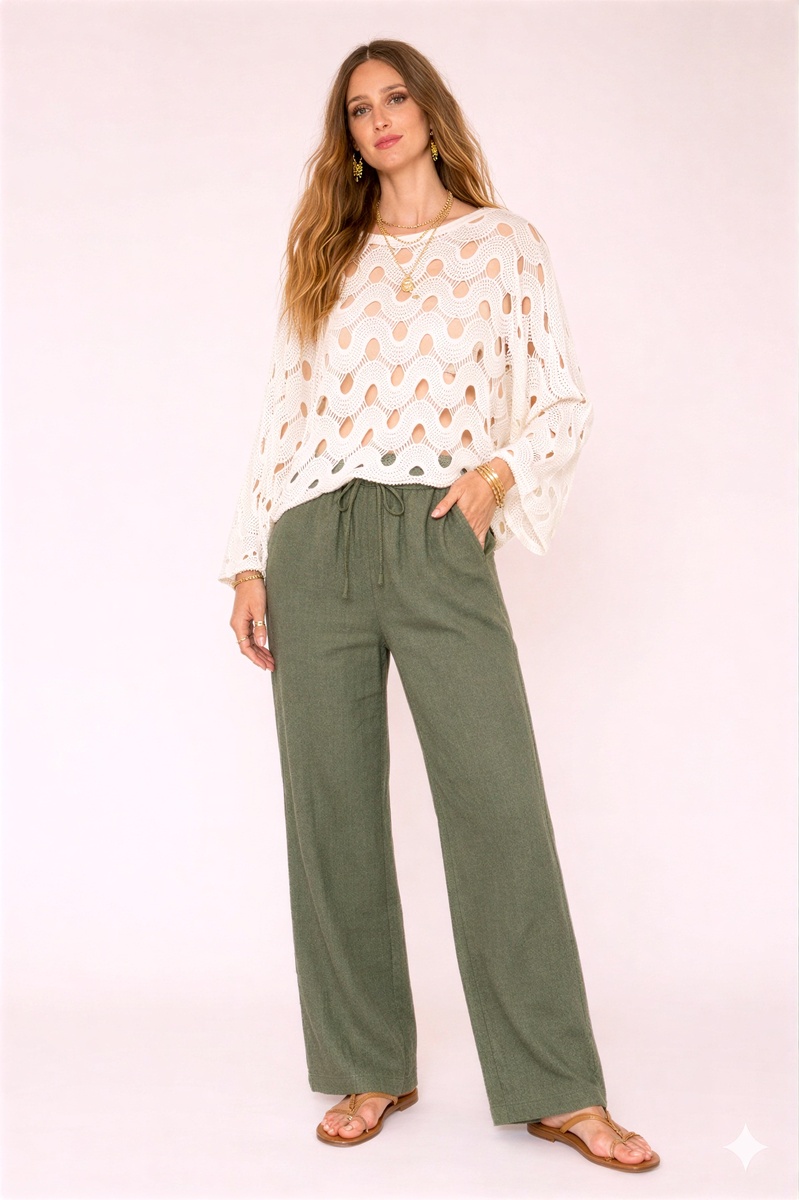 JERSEY DE PUNTO COLOR BLANCO ROTO 1